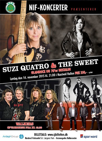 Suzi Quatro & The Sweet i Næstved Hallerne